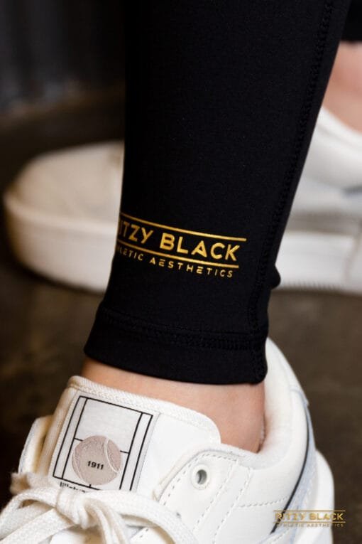 Ritzy Black Sports Leggings - Image 5