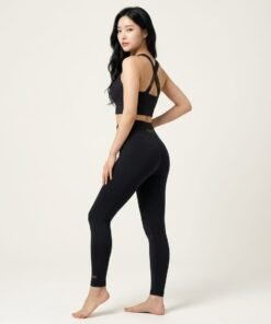 Alternative view of Ritzy Black Sports Leggings
