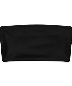 Alternative view of Ritzy Black Bandeau Bikini Top (Organic Material)