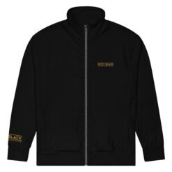 Alternative view of Ritzy Black Unisex Track Jacket (Organic Material)
