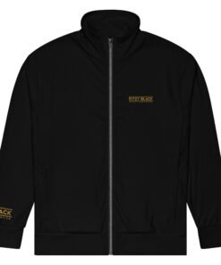 Alternative view of Ritzy Black Unisex Track Jacket (Organic Material)