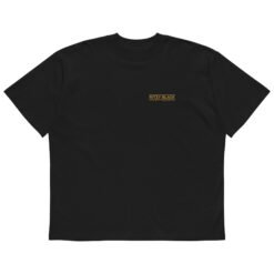 Alternative view of Ritzy Black Unisex High Neck T-Shirt (Organic Material)