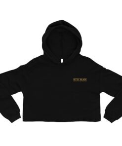 Alternative view of Ritzy Black Bella Crop Hoodie