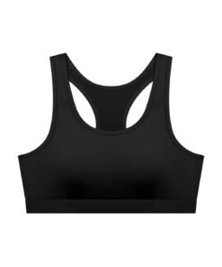 Alternative view of Ritzy Black Cropped Sports Bra