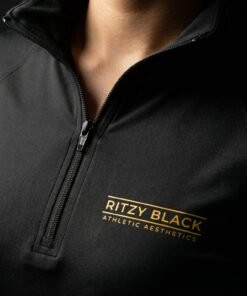 Ritzy Black Lightweight Unisex Quarter-zip