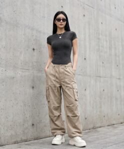 Ritzy Black Mineral Wash Crewneck Bodysuit