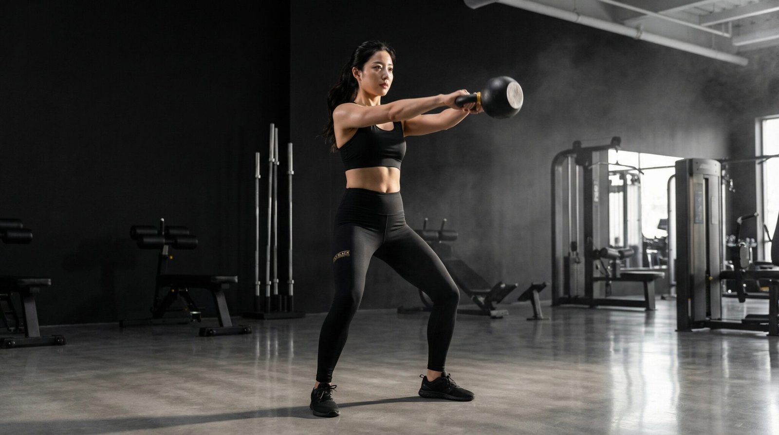 Ritzy Black Bella Sports Leggings