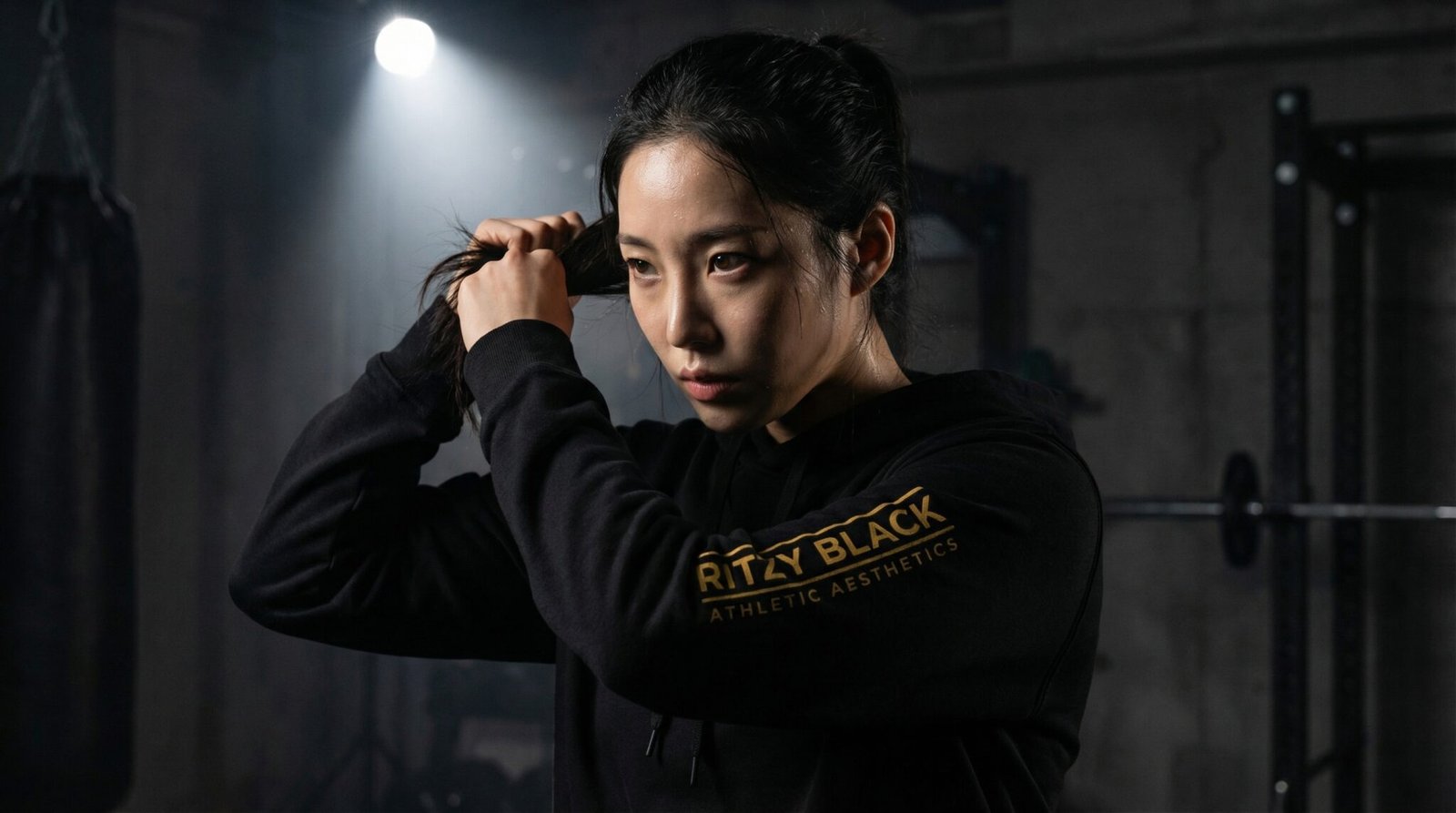 Ritzy Black Unisex Hoodie (Organic Material)