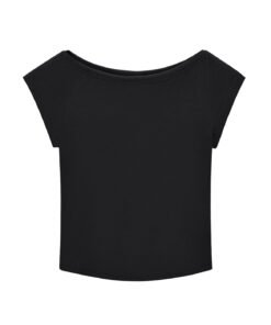 Alternative view of Ritzy Black Essential Wide Neck Baby T-shirt